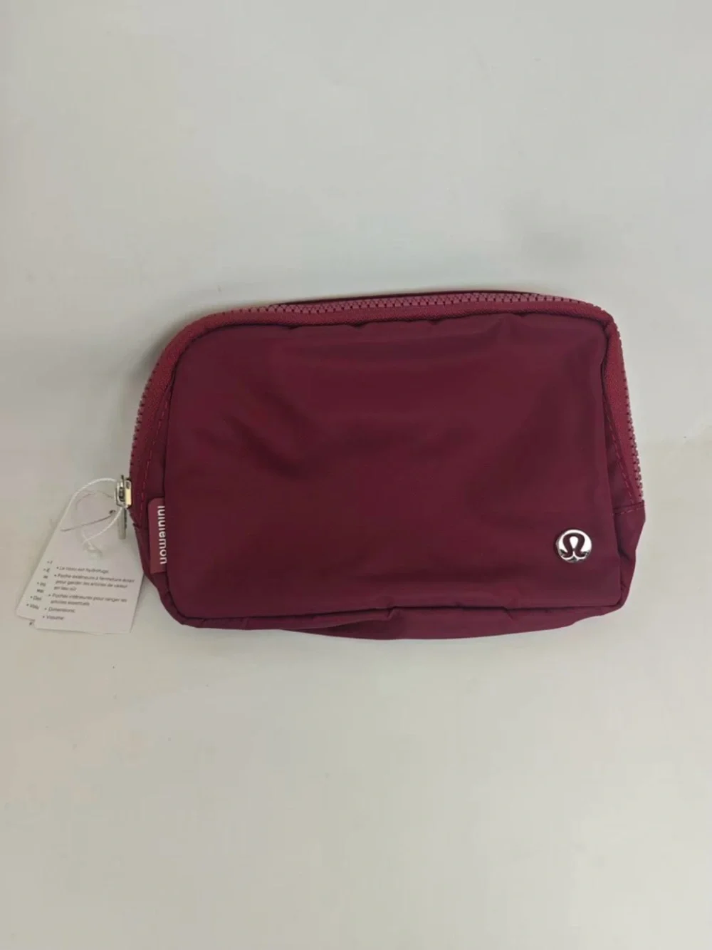 lululemon Wine Red Zip Pouch